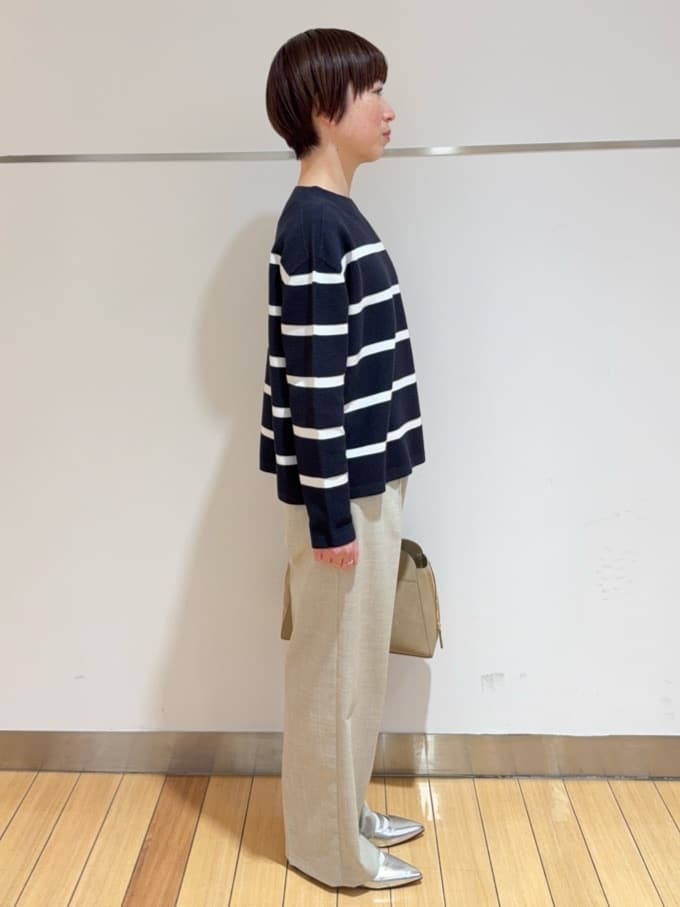 あやさんの「UNTITLED｜◆【ゆったり/洗える】クロップドニットプルオーバー」を使ったコーディネート