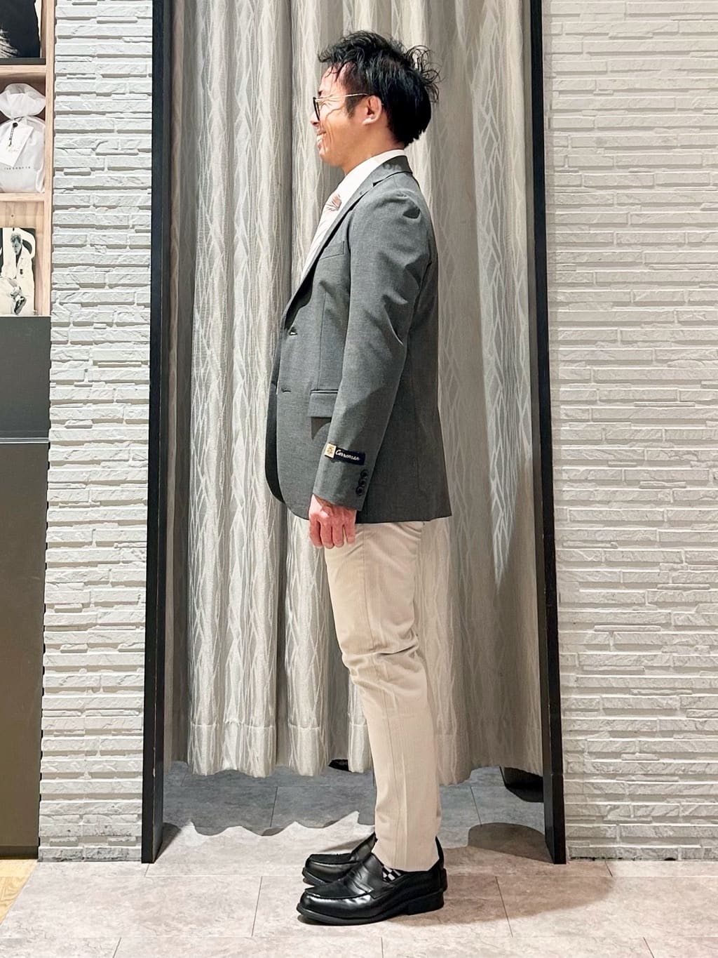 KENJI Iさんの「THE SHOP TK｜CARREMAN/キャリーマン ジャケット セットアップ可／洗濯機OK」を使ったコーディネート