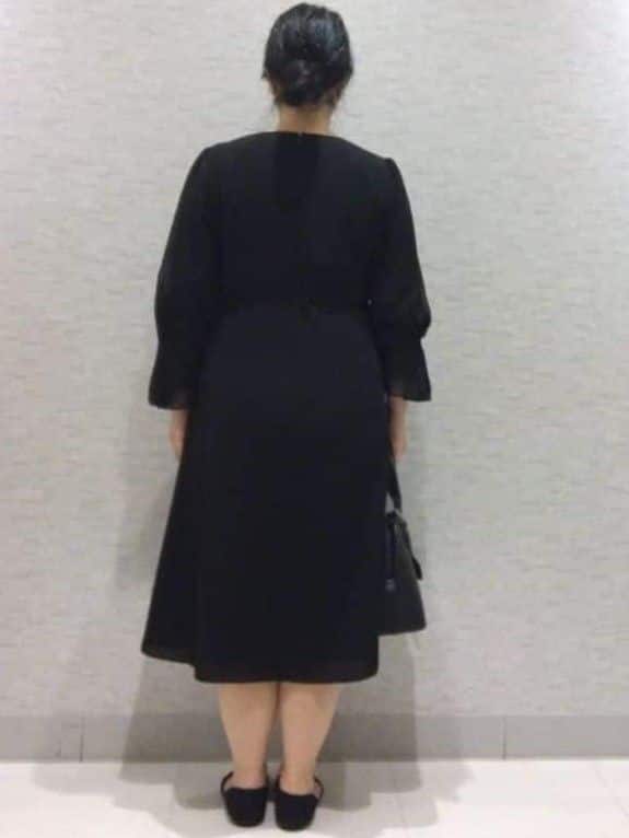 sakoさんの「Reflect｜【SS-4Lサイズ／付属リボン】スリーブデザインジョーゼットワンピース」を使ったコーディネート