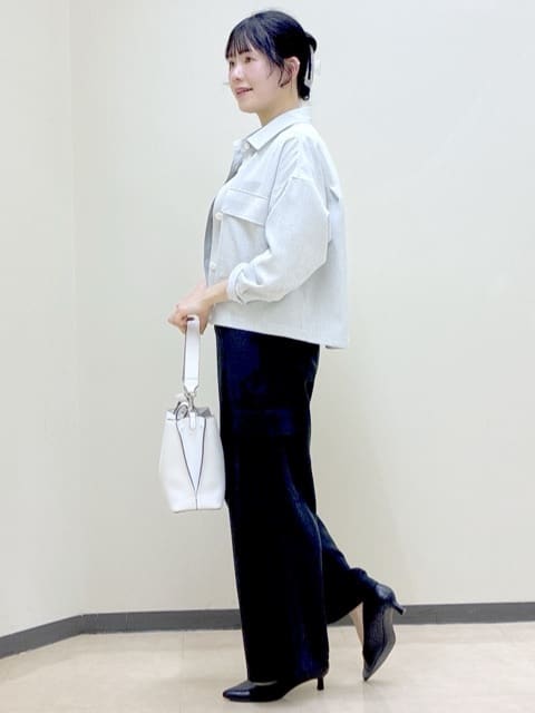  beni_gingerさんの「Reflect｜【インナーにおすすめ◎】クルーネックストレッチリブトップス」を使ったコーディネート