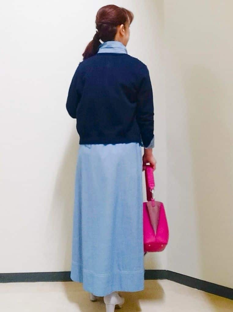 花さんの「Reflect｜【羽織にも◎】ダンガリーシャツ」を使ったコーディネート