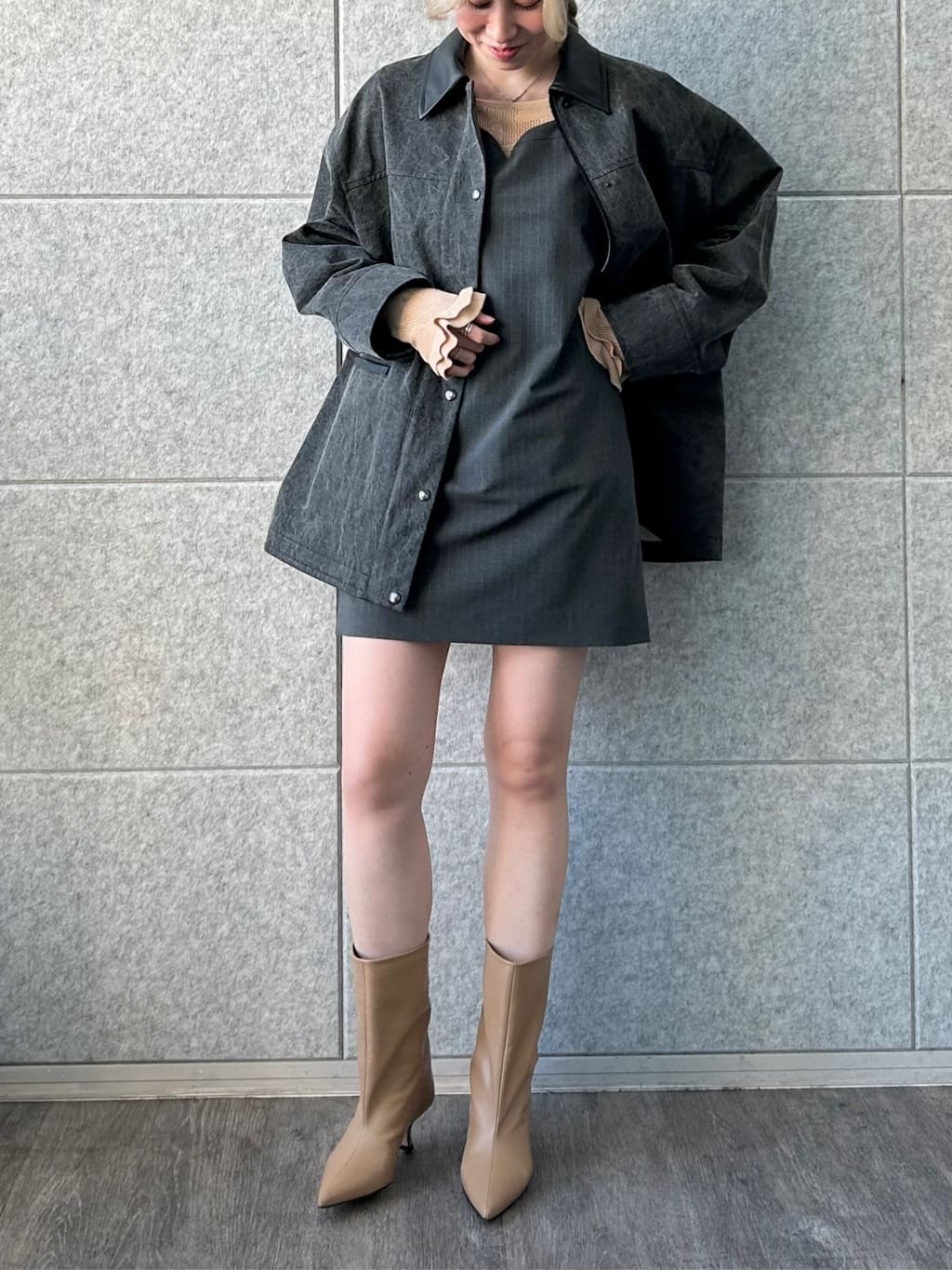 honoka Aさんの「CODE A｜tailored mood mini dress」を使ったコーディネート