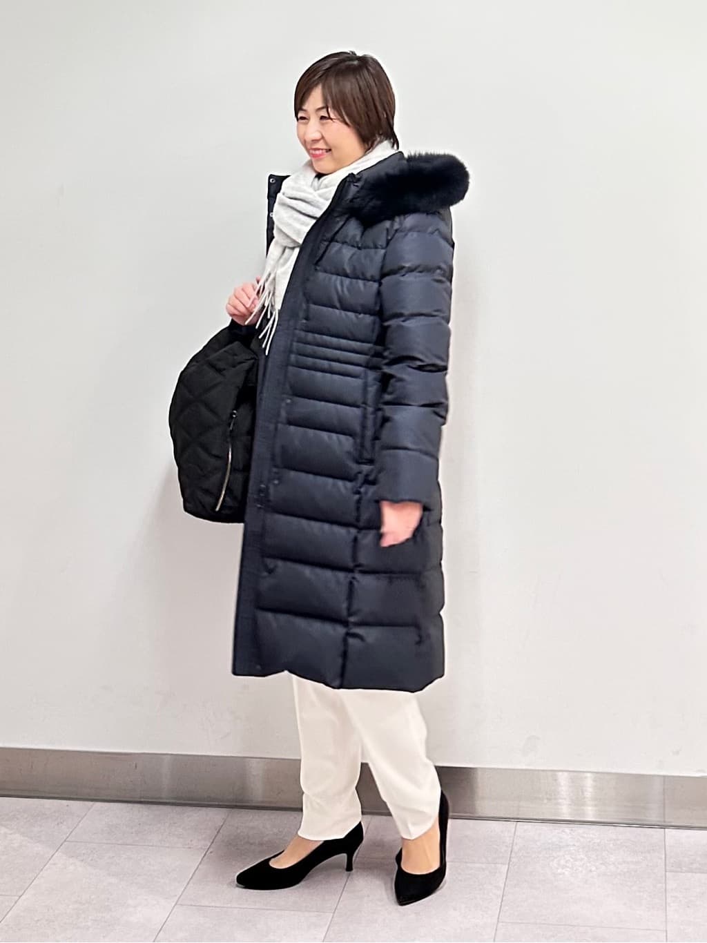 みなこさんの「UNTITLED｜【洗える】スポンディッシュ ボトルネックニット」を使ったコーディネート