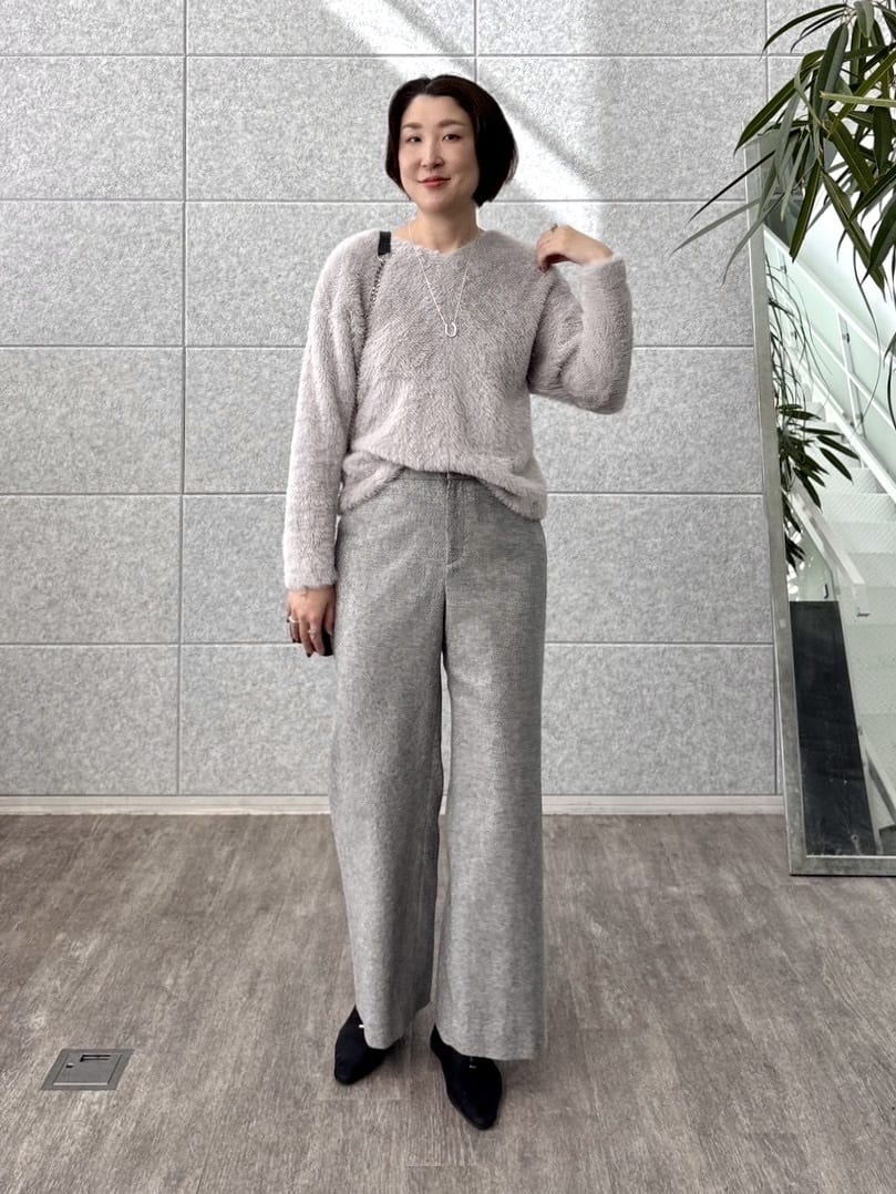 yuriさんの「INDIVI｜【洗える】エアリーシャギートップス」を使ったコーディネート
