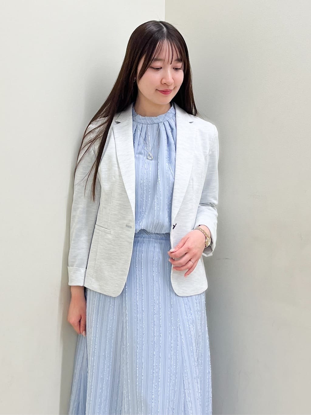 mikikoさんの「Reflect｜【SS-4Lサイズ／UVカット／接触冷感】匠ジャケット／ベーシックテーラード」を使ったコーディネート