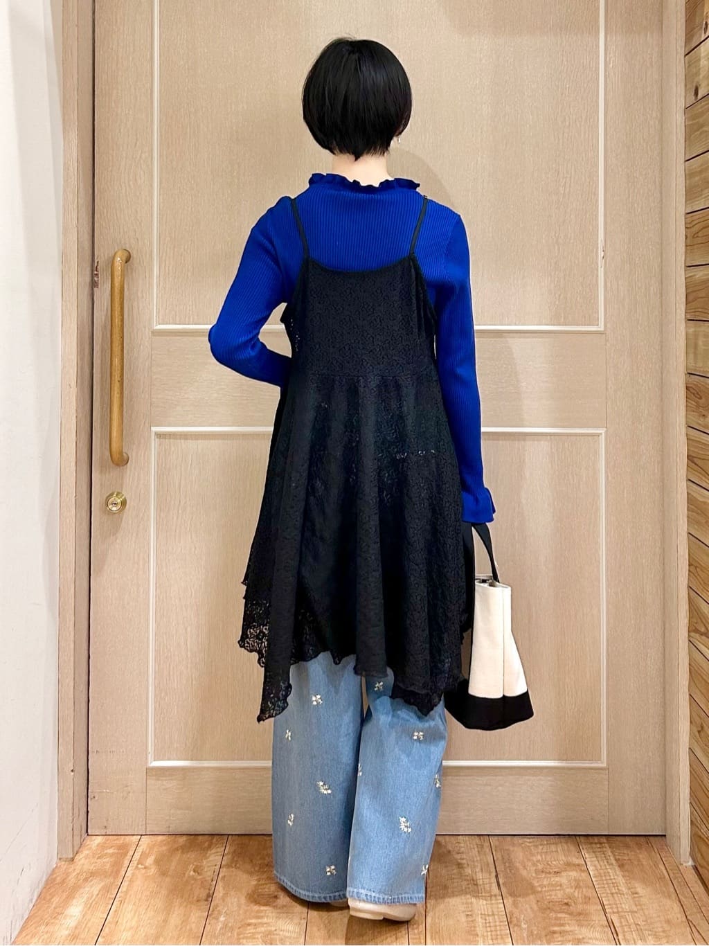ちぐささんの「SHOO･LA･RUE｜【洗濯機可/S-LL】ほどよいゆとりの もちっとやわらかリブニット」を使ったコーディネート