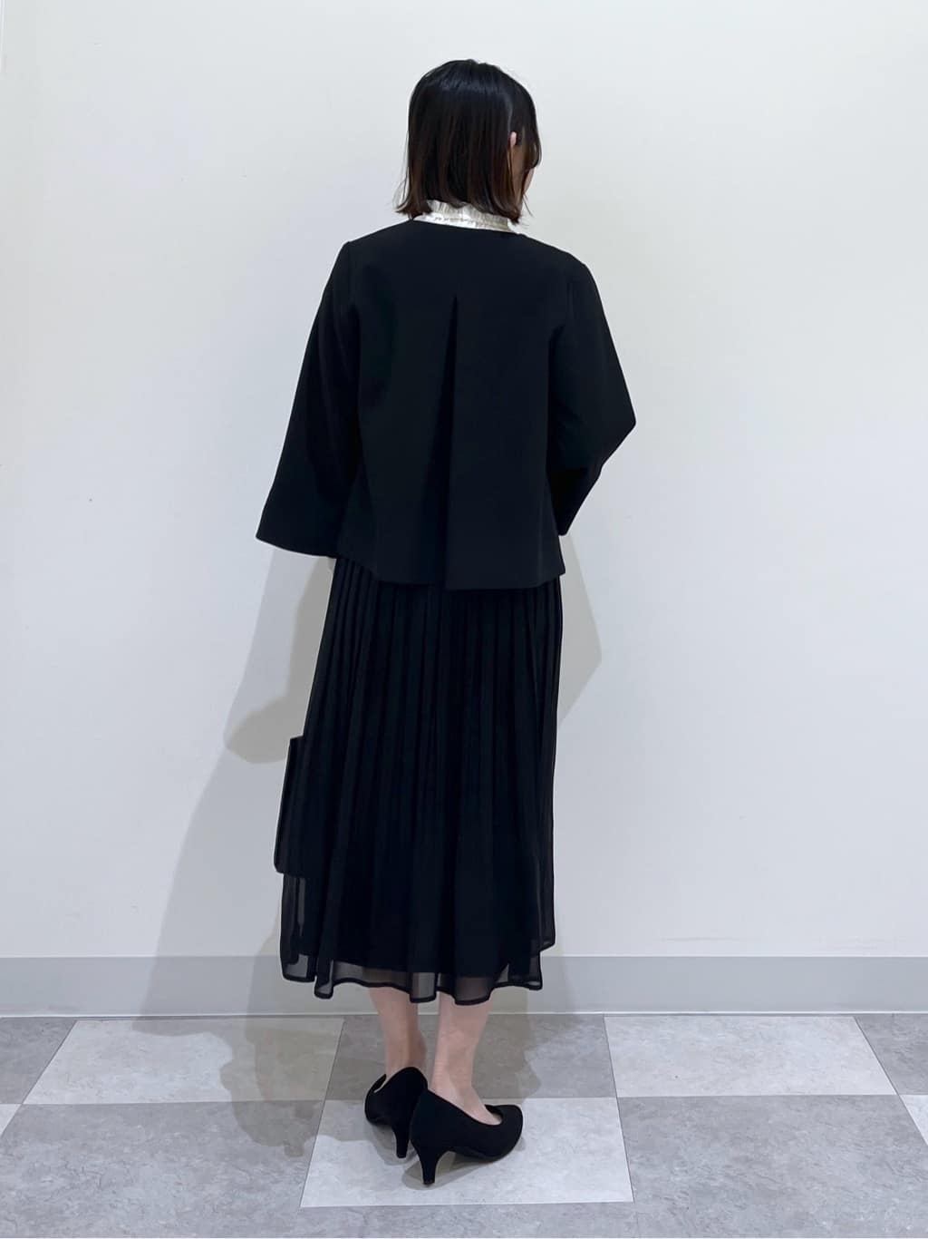 canaさんの「Dessin｜【洗える】フリルネックジョーゼットブラウス」を使ったコーディネート