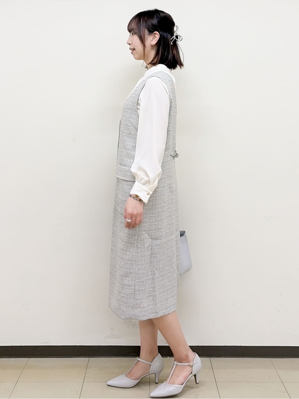 yurinaさんの「index｜アシンメトリーボウタイブラウス【洗濯機OK／イージーアイロン／防シワ】《XS～LL》」を使ったコーディネート