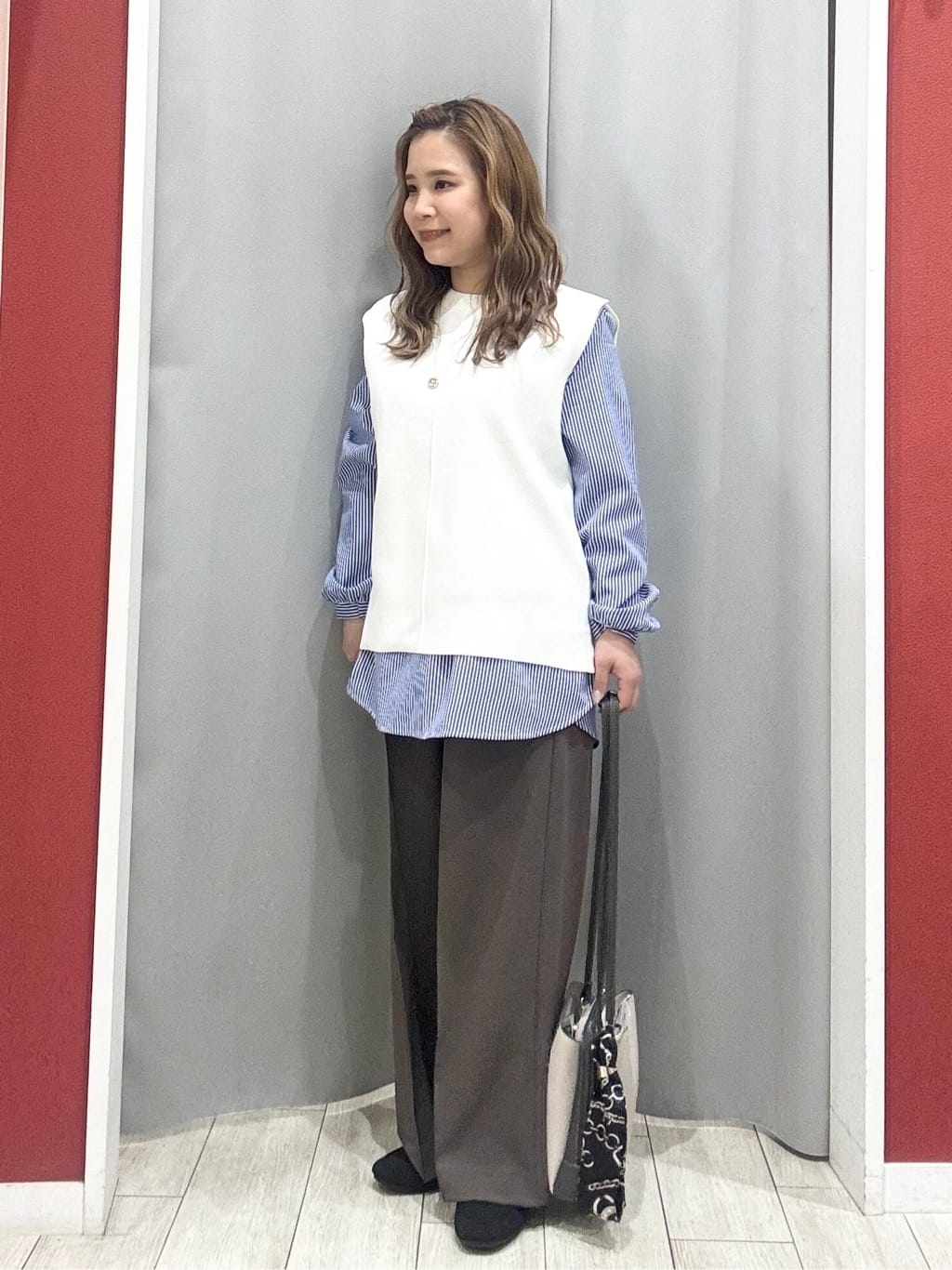 shioさんの「SHOO･LA･RUE｜【洗える】ニットローファー」を使ったコーディネート