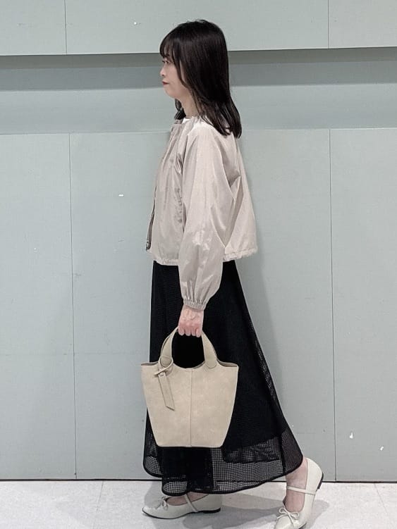 makiさんの「UNTITLED｜◆【セットアップ可/はっ水】シャイニータイプライターブルゾン」を使ったコーディネート