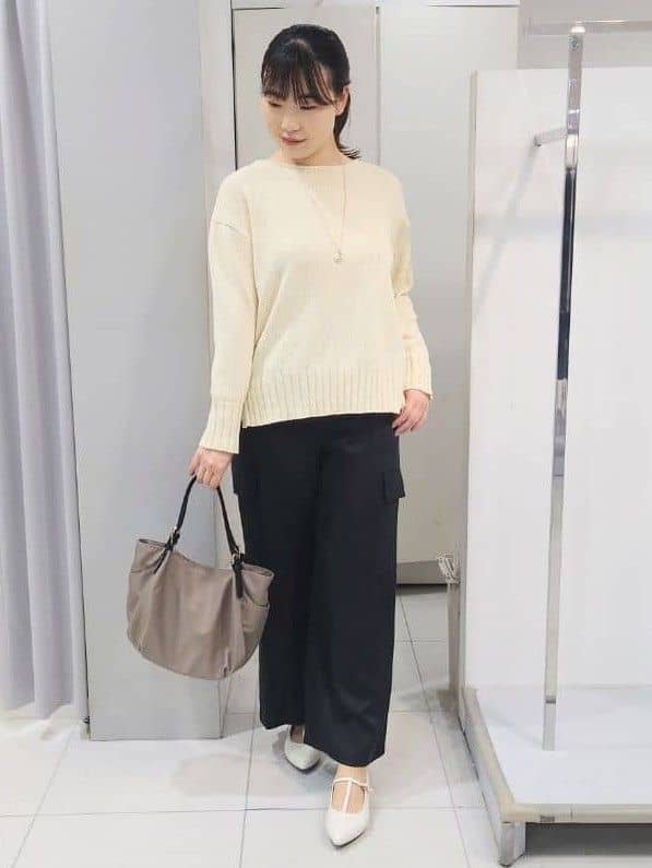 AZUSAさんの「Reflect｜【レイヤードにおすすめ◎】ロング丈リラクシーニット」を使ったコーディネート