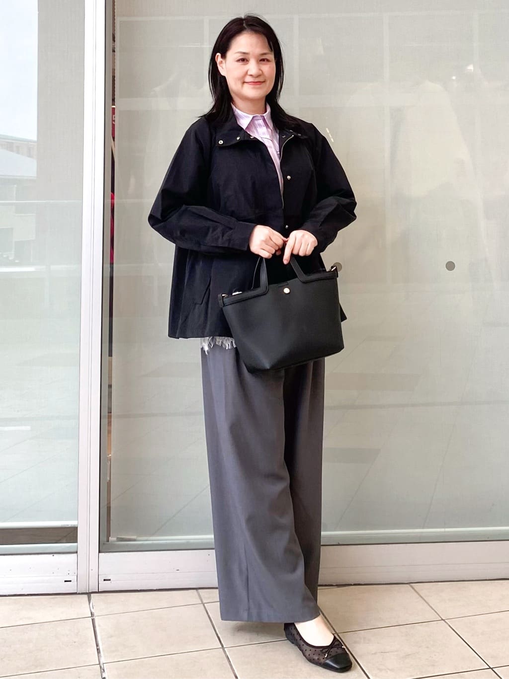 Jeanさんの「OPAQUE.CLIP｜撥水スタンドZIPブルゾン【洗濯機OK／UVケア／花粉対応】」を使ったコーディネート