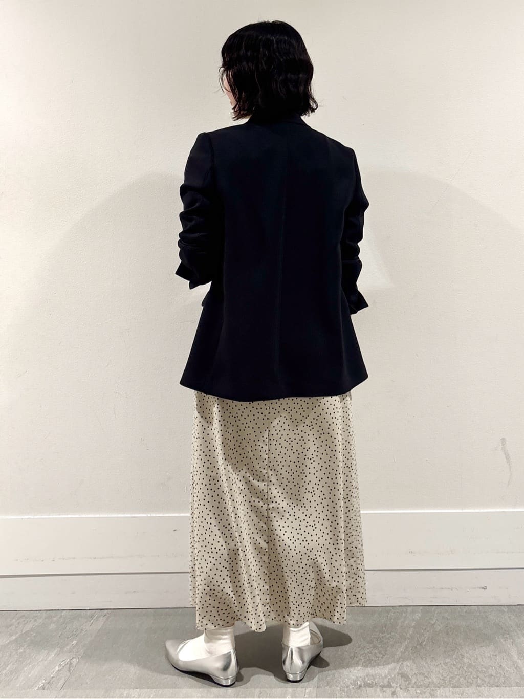 モエカさんの「UNTITLED｜◆【洗える/ストレッチ性】ダブルブレストジャケット」を使ったコーディネート