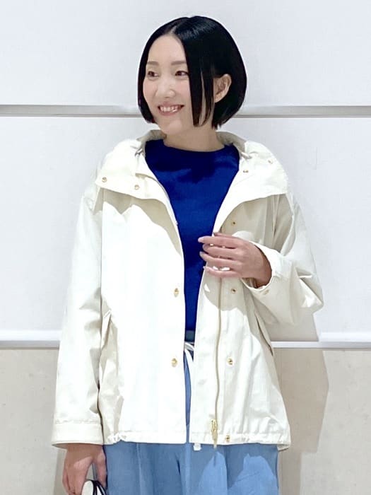eriko さんの「Dessin｜【撥水/2WAY】フーディーブルゾン」を使ったコーディネート
