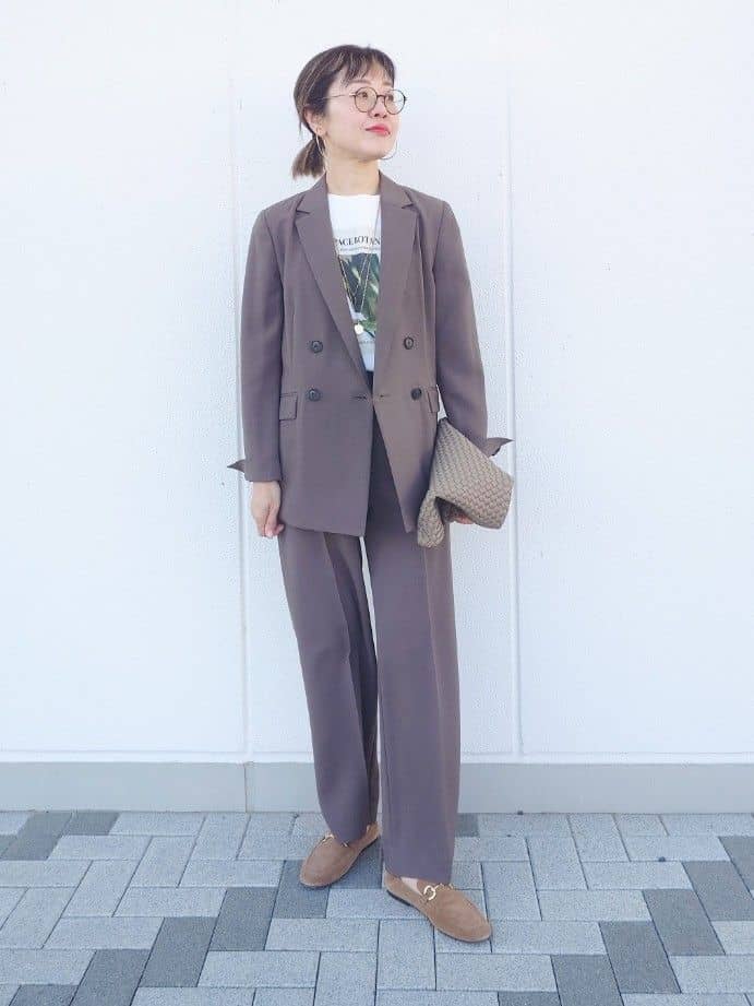 MUTSUKOさんの「UNTITLED｜【コットン100/洗える】フォトロングTシャツ」を使ったコーディネート