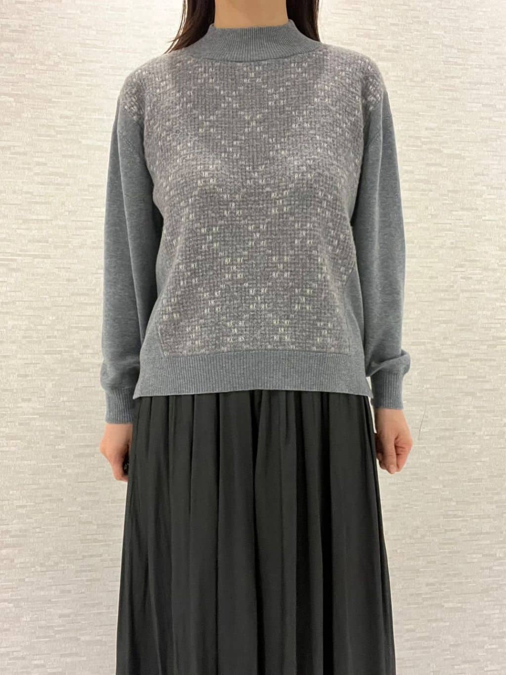 marikoさんの「Reflect｜アーガイル柄ハイネックニット」を使ったコーディネート