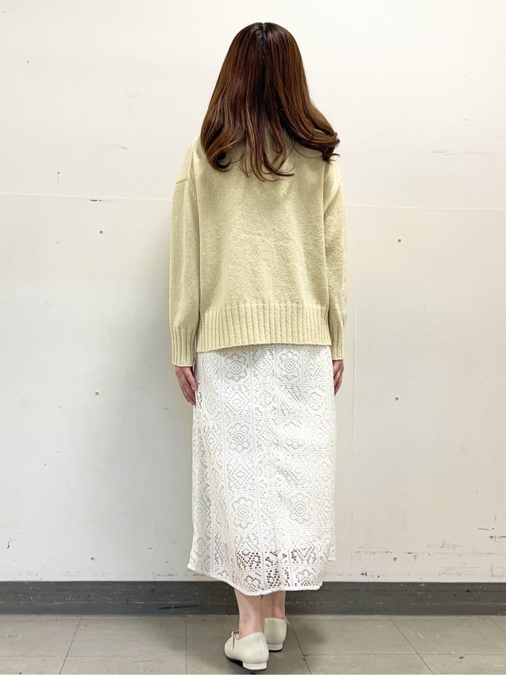 yuさんの「Reflect｜【セットアップ可】レースミディアムスカート」を使ったコーディネート