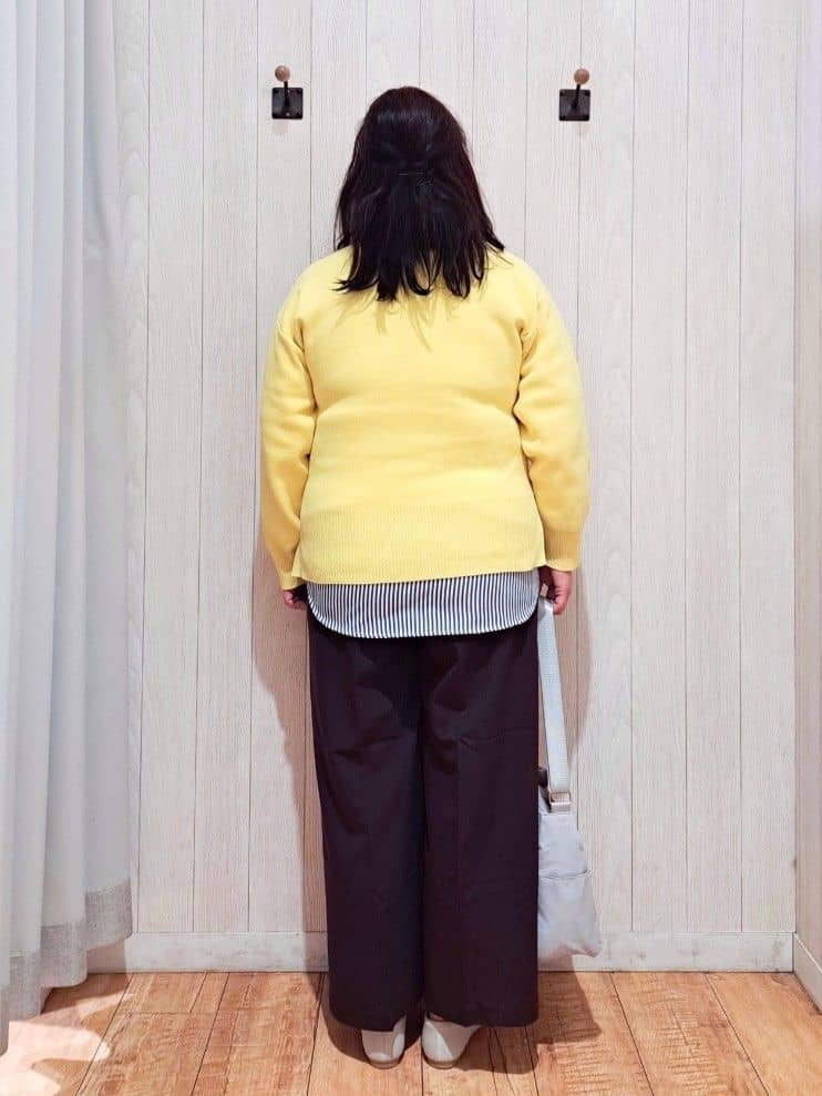 kotomiさんの「SHOO･LA･RUE｜【S-LL/洗濯機可/体型カバー】大人世代も取り入れやすい スウェットライクニット」を使ったコーディネート