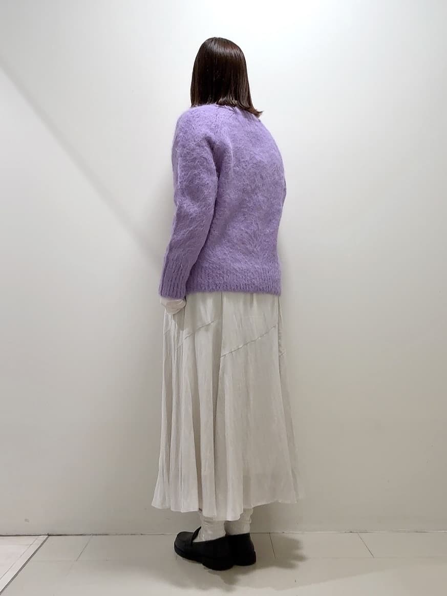 YUIさんの「UNTITLED｜【ゆったり】アルパカ混シャギー カーディガン」を使ったコーディネート