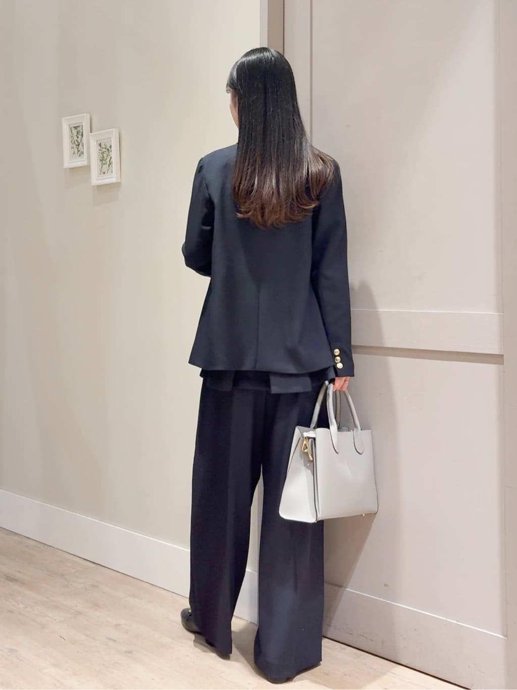 Mayuさんの「grove｜【マシンウォッシュ/防シワ】ダブルテーラードジャケット【着回しカセット】」を使ったコーディネート