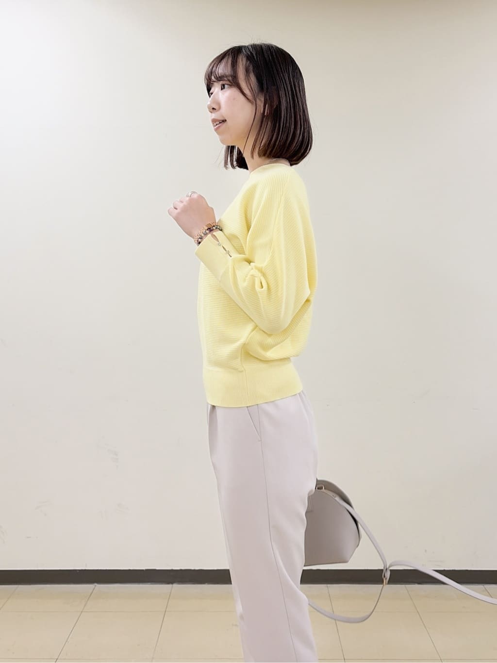yurinaさんの「index｜ドルマンリブニット【洗濯機OK／抗ピル】《5col》」を使ったコーディネート