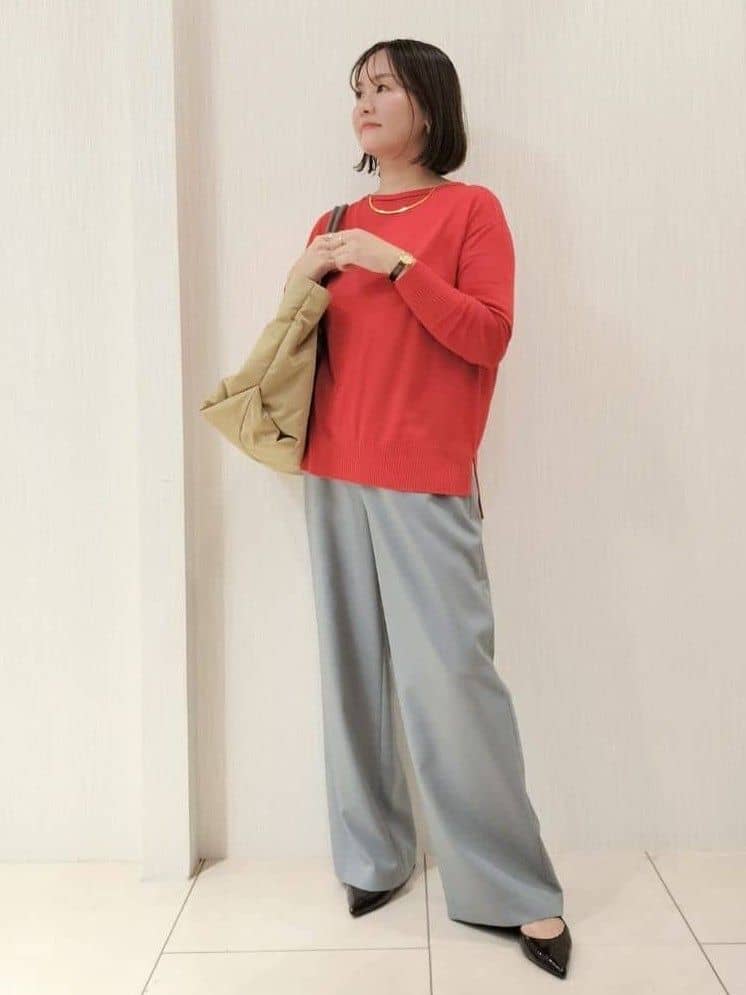 naokoさんの「UNTITLED｜【8色展開/体型カバー】魅せるタイムレスニット」を使ったコーディネート