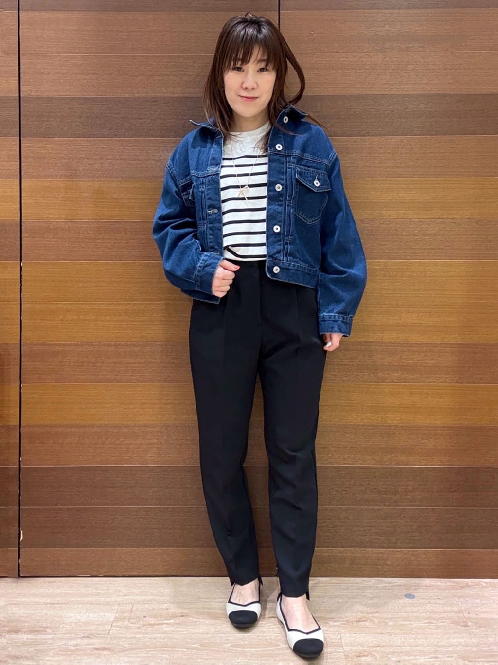 maichiさんの「OPAQUE.CLIP｜ステップヘムテーパードパンツ／セットアップ対応可【洗濯機OK】」を使ったコーディネート