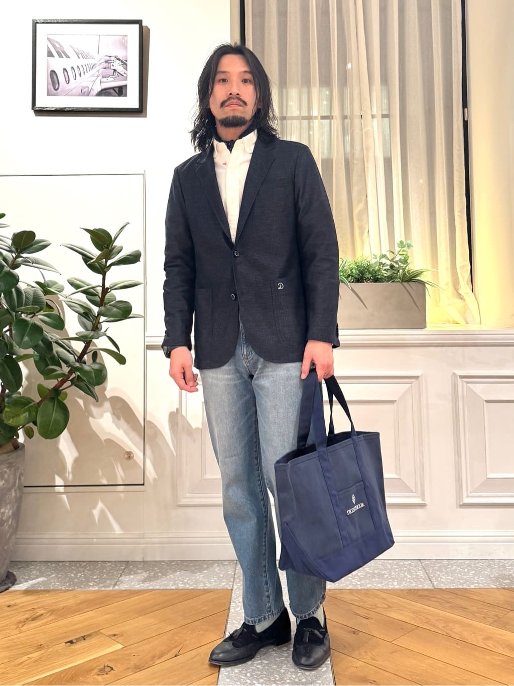 kawarataniさんの「DRESSTERIOR｜オックスフォード ラウンドカラーシャツ」を使ったコーディネート