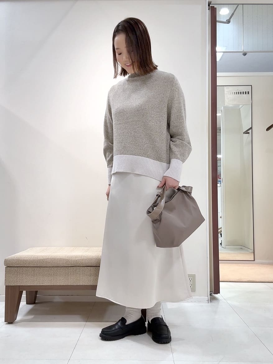 YUIさんの「UNTITLED｜【8色展開/洗える】ウールカシミヤ ハイネックニット」を使ったコーディネート