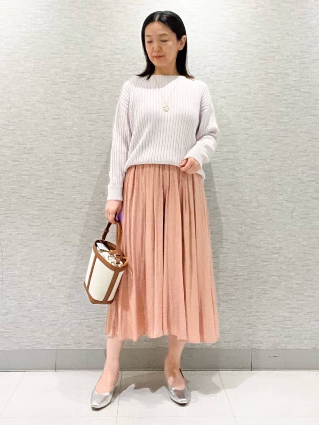 marikoさんの「Reflect｜【ゆったり着られる◎】ワイドリブニットプルオーバー」を使ったコーディネート