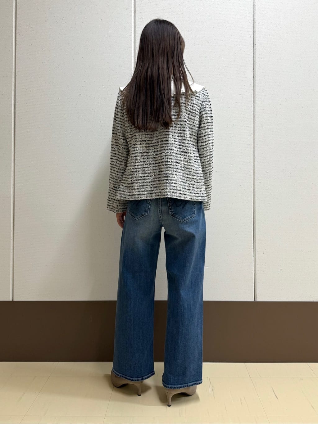 mamiさんの「INDIVI｜【洗える】ラッフルサテンブラウス」を使ったコーディネート