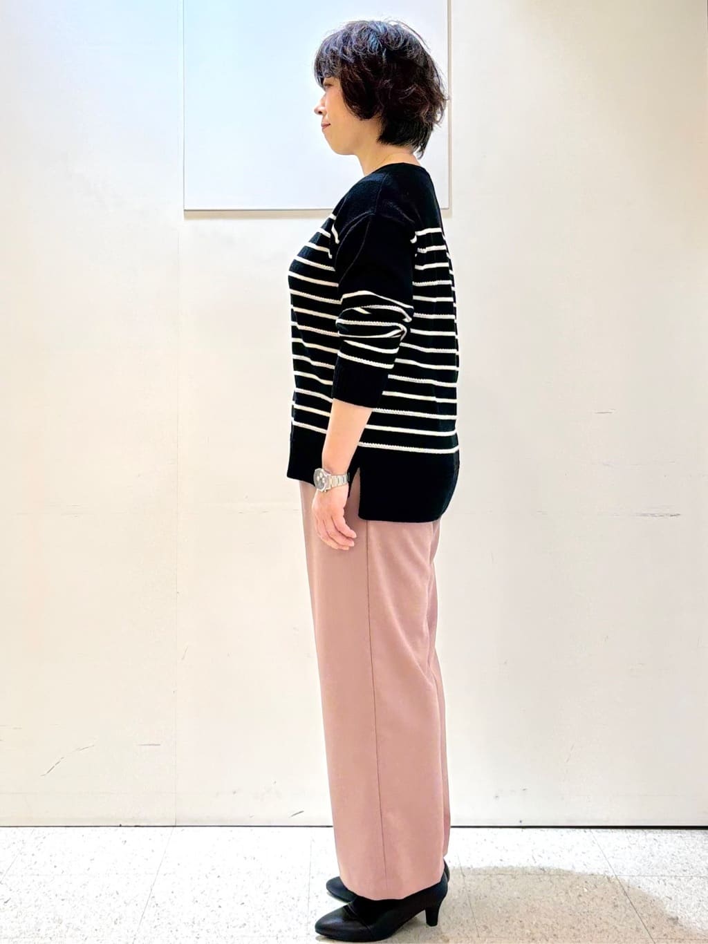 ヤスコさんの「Reflect｜【すっきりシルエット】ワイドクロップドパンツ」を使ったコーディネート