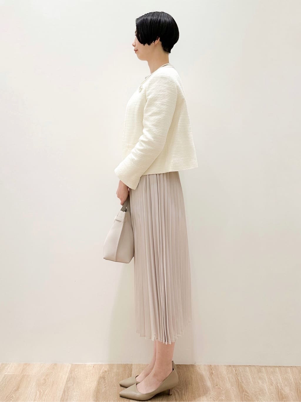 yurieさんの「OPAQUE.CLIP｜華奢ビジューイヤリング」を使ったコーディネート