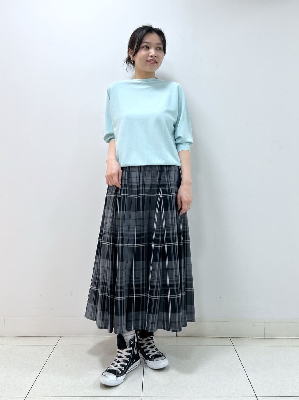 Kaiさんの「Dessin｜【洗える】後ろボタンニットプルオーバー七分袖」を使ったコーディネート