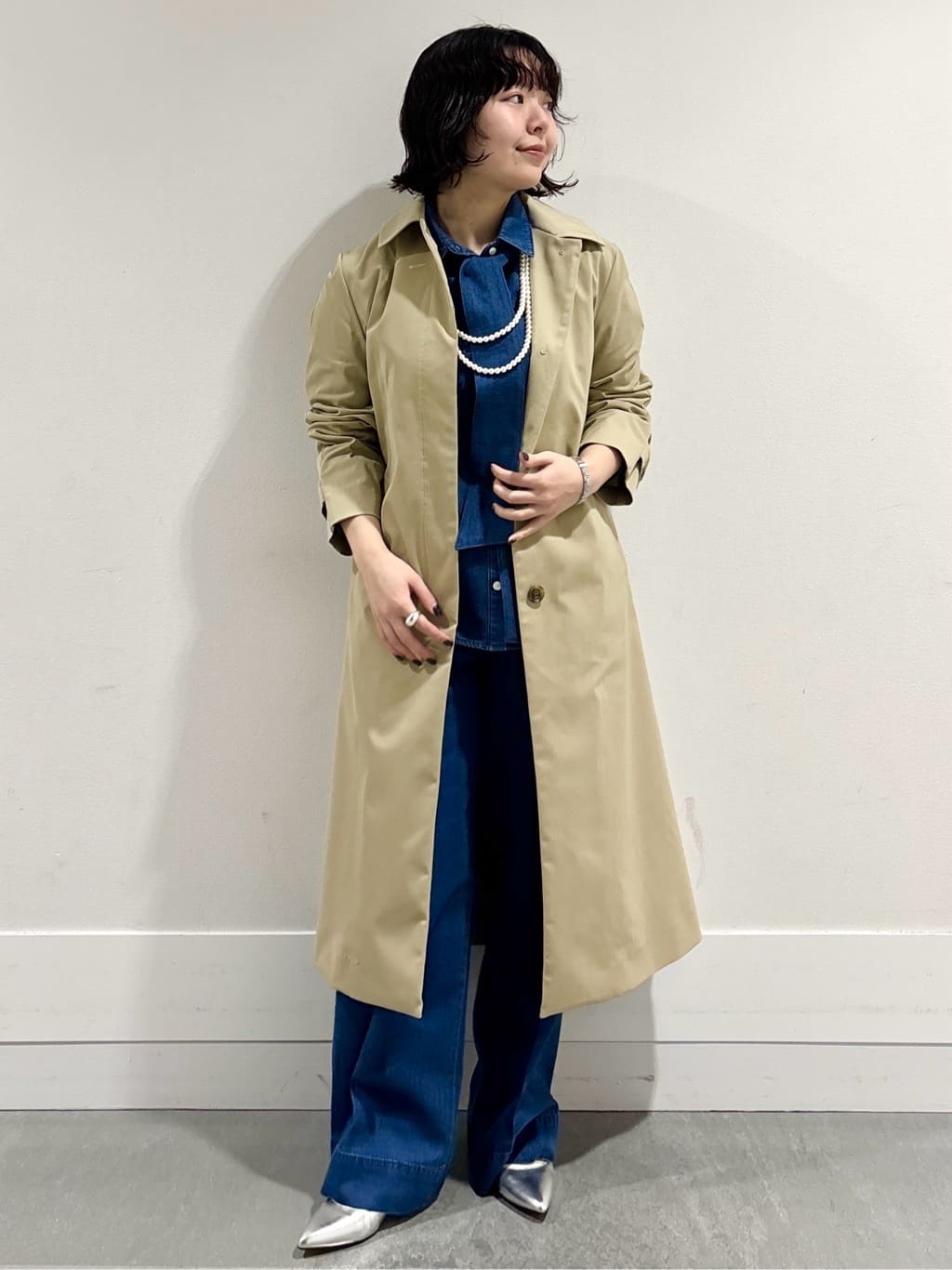 モエカさんの「UNTITLED｜◆【はっ水/洗える】タスランステンカラーコート」を使ったコーディネート