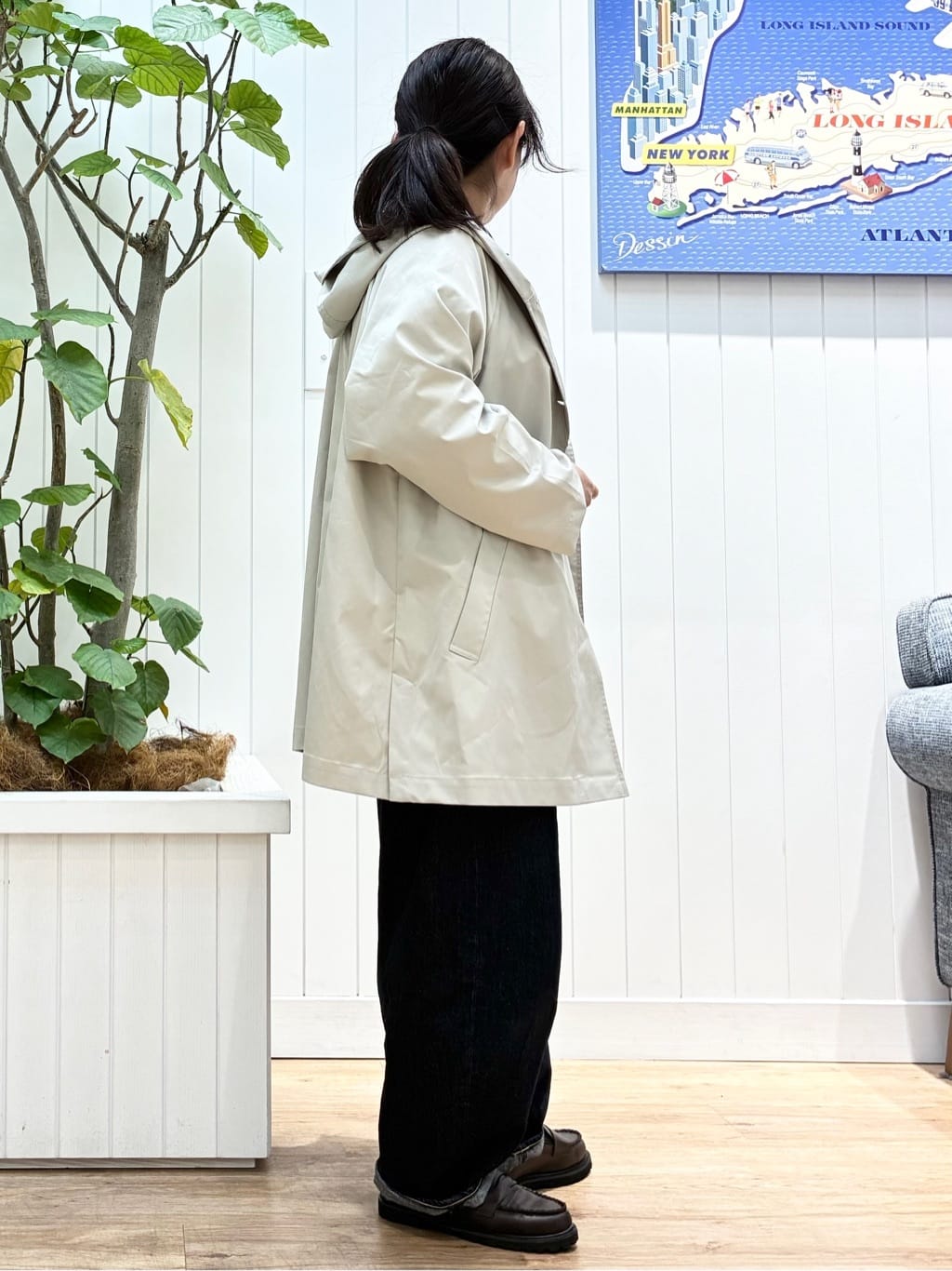 msatoさんの「Dessin｜【洗える】フードトレンチコート」を使ったコーディネート