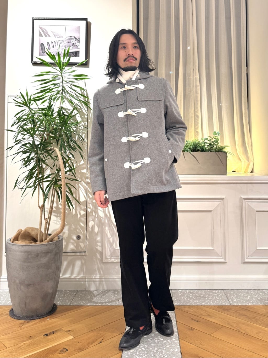 kawarataniさんの「DRESSTERIOR｜◆グレー メルトンダッフルジャケット」を使ったコーディネート