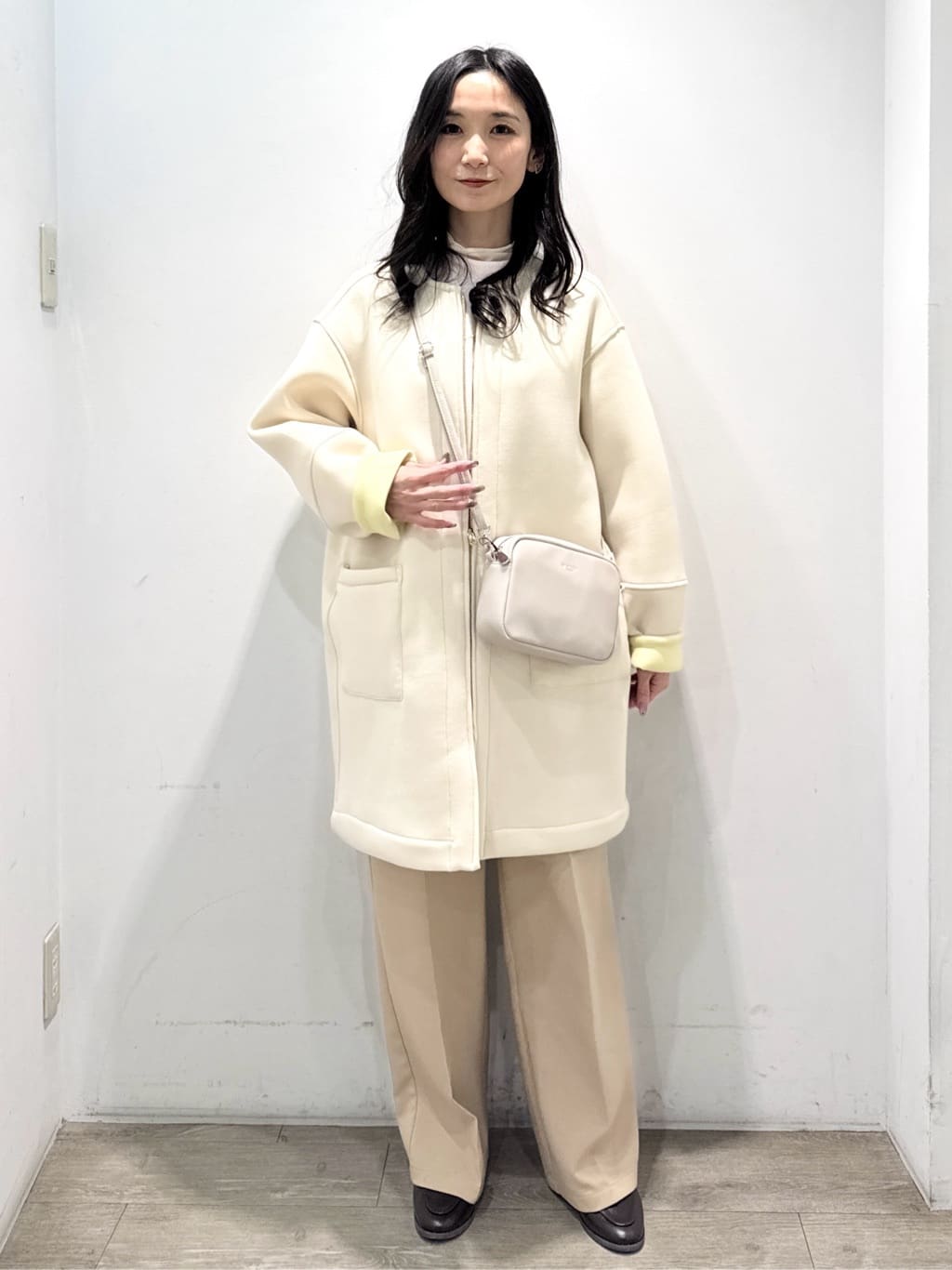 yuicciさんの「OPAQUE.CLIP｜リバーシブル配色ノーカラーコート【洗濯機OK】」を使ったコーディネート