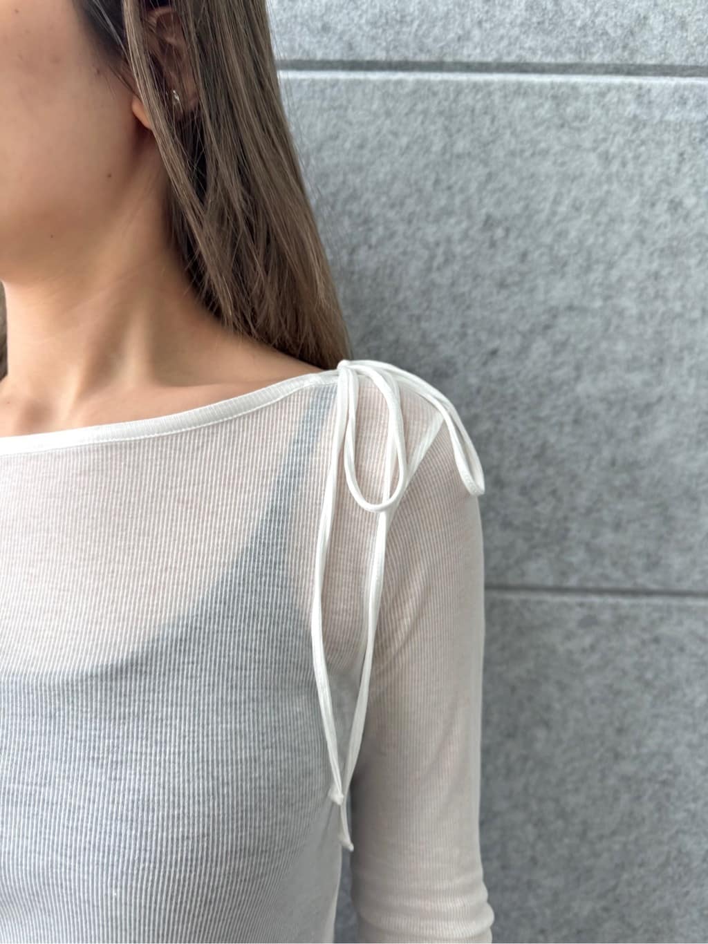 uchi__yamaさんの「CODE A｜jersey ribbon pullover」を使ったコーディネート