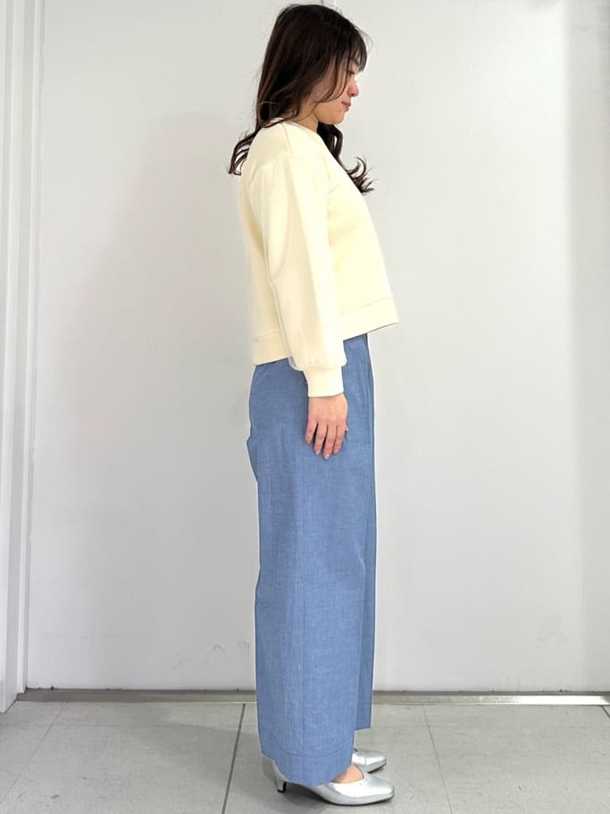 miさんの「Reflect｜チュールレイヤードスリーブプルオーバー」を使ったコーディネート