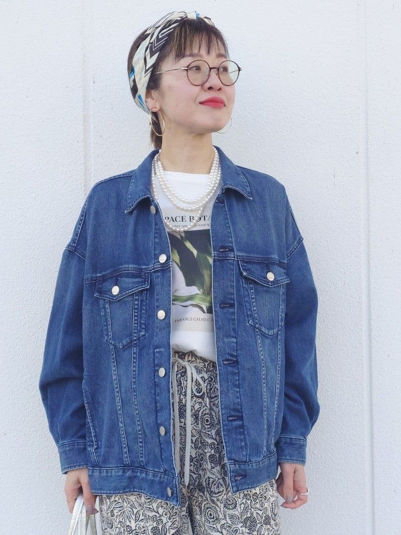 MUTSUKOさんの「UNTITLED｜【Healthy DENIM】別注Bran／デニムジャケット」を使ったコーディネート