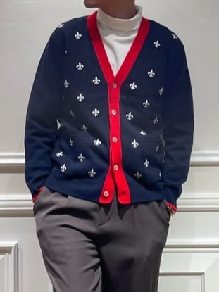 橋本さんの「DRESSTERIOR｜◆エンブロイダリー ニットカーディガン」を使ったコーディネート