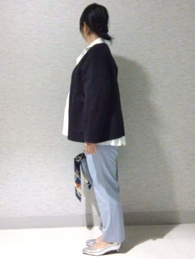 sakoさんの「Reflect｜【着回し力◎】ジャケット風ニットカーディガン」を使ったコーディネート