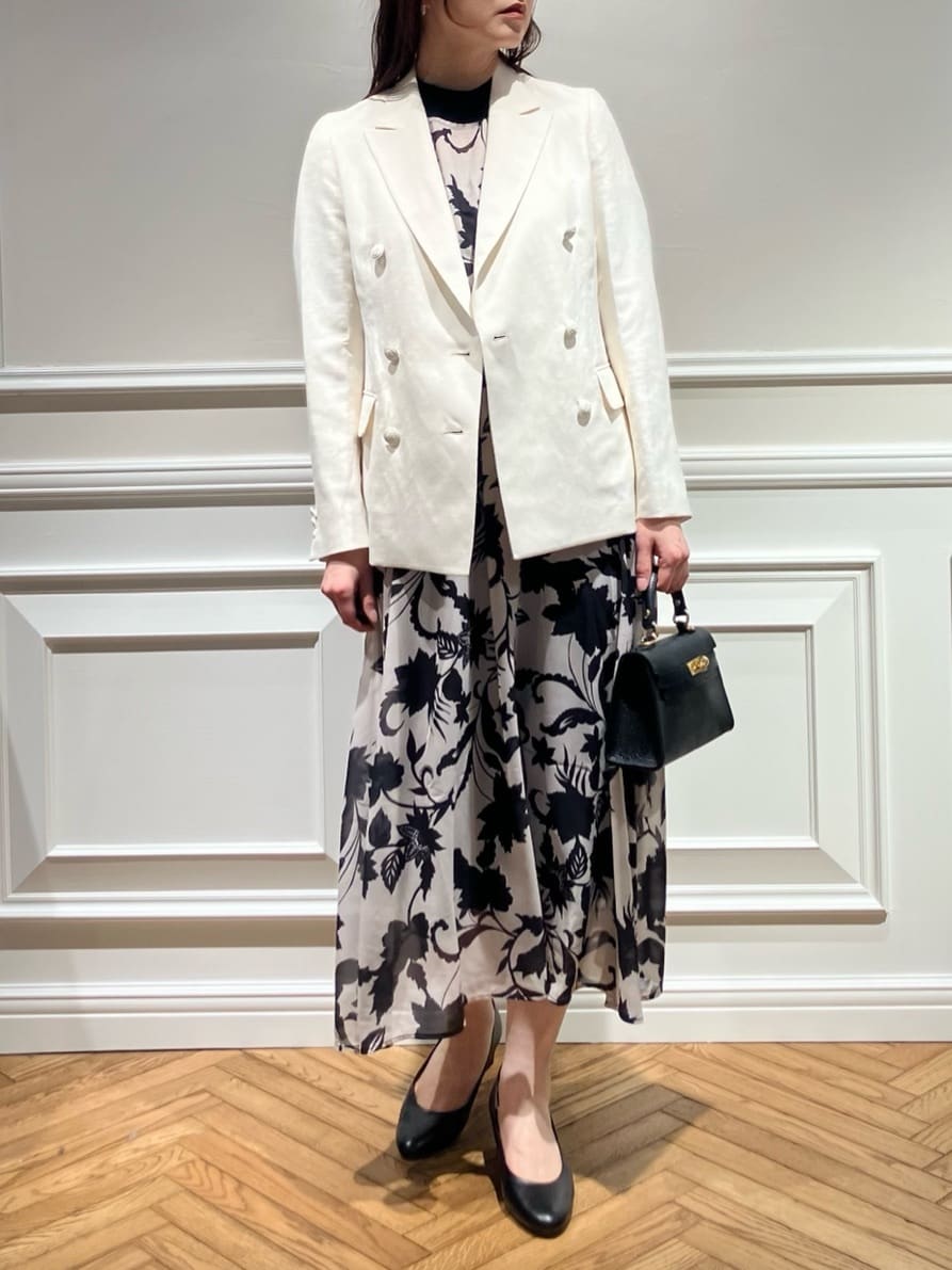 TSUKUIさんの「DRESSTERIOR｜【セットアップ可】リネンブレンドダブルブレストジャケット」を使ったコーディネート