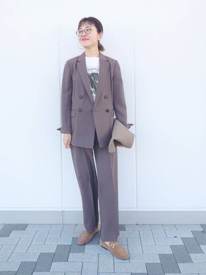 MUTSUKOさんの「UNTITLED｜【コットン100/洗える】フォトロングTシャツ」を使ったコーディネート