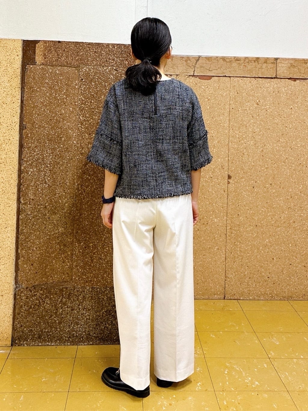 hattoriさんの「INDIVI｜【新作褒められパンツ】快温ワイドパンツ」を使ったコーディネート