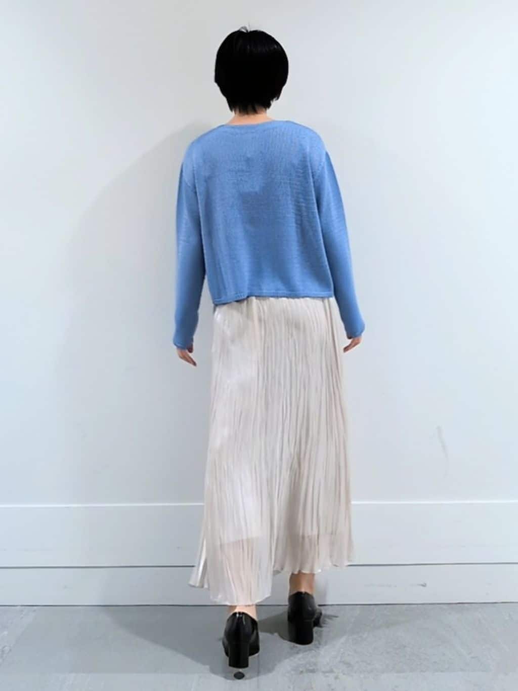 ミズタさんの「UNTITLED｜◆【洗える/光沢感】ファンシーヤーンニット」を使ったコーディネート
