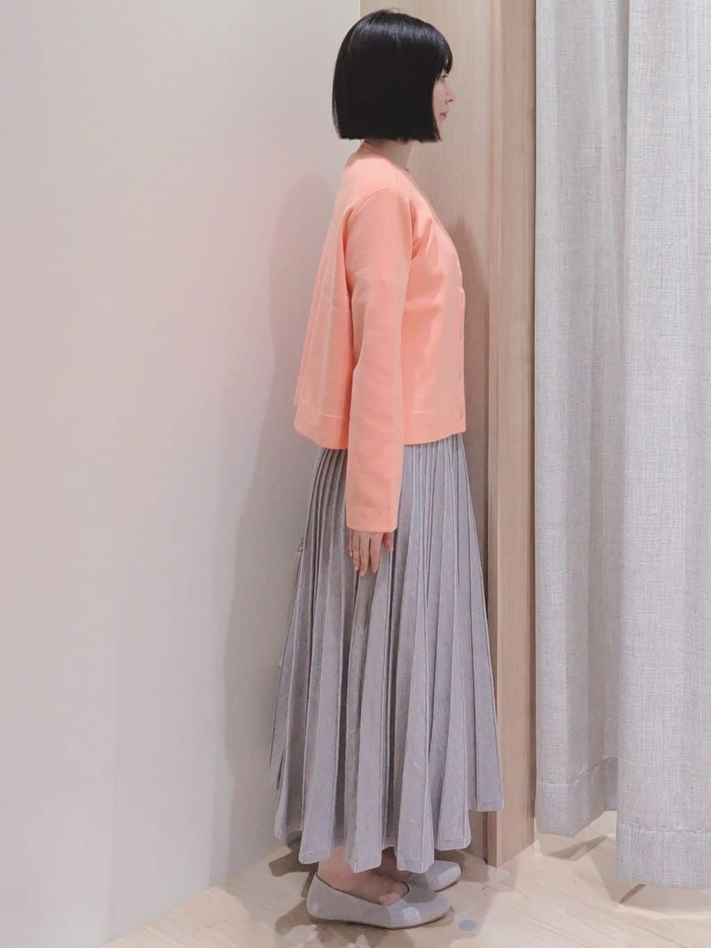 Yuiさんの「grove｜【洗える】毛玉軽減クルーネックカーディガン」を使ったコーディネート