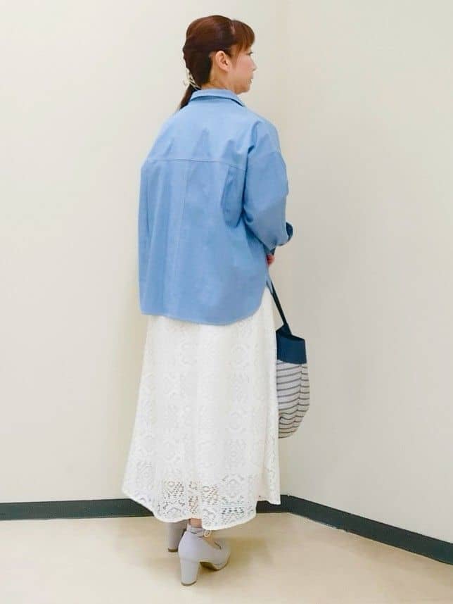 花さんの「Reflect｜【羽織にも◎】ダンガリーシャツ」を使ったコーディネート