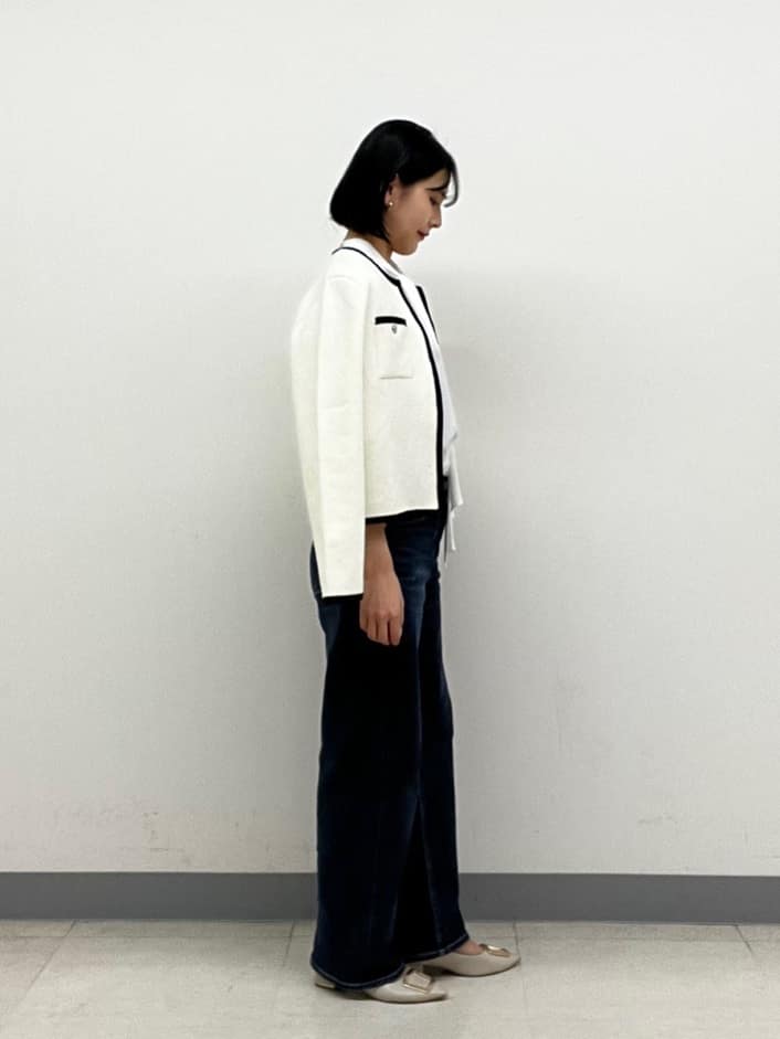 hinanoさんの「INDIVI｜【洗える】ジョーゼットボウタイブラウス」を使ったコーディネート